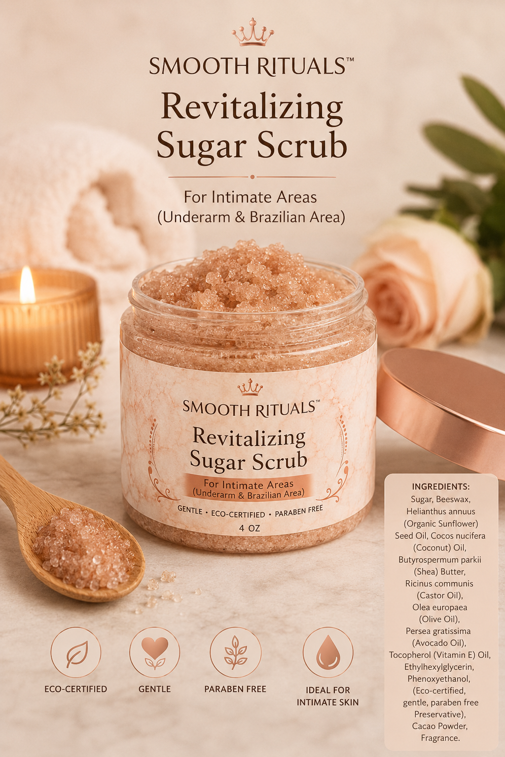 ✨ Smooth Rituals™ Revitalizing Sugar Scrub ✨