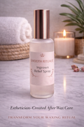 ingrown hair relief spray for bikini area and body with aloe vera and manuka honey for soothing post-wax skin by Smooth Rituals
